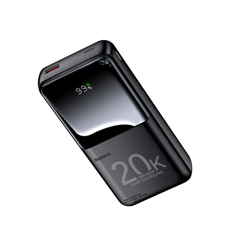 پاوربانک 22.5 وات ریمکس مدل RPP-990 ظرفیت 20000 میلی آمپر ساعت به همراه کابل USB-C و لایتنینگ 1 پاوربانک 22.5 وات ریمکس مدل RPP-990 ظرفیت 20000 میلی آمپر ساعت به همراه کابل USB-C و لایتنینگ